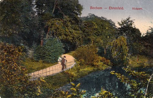Südpark Mit Teich um 1915